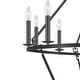 preview thumbnail 15 of 14, KAWOTI 40" 20-light Modern Adjustable Wagon Wheel Chandelier, 2-Tier