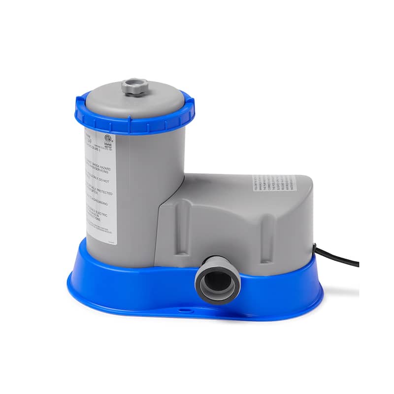 Bestway 13 Foot x 7 Foot x 32 Inch Steel Pro Above Ground Pool and Filter Pump - 86.2