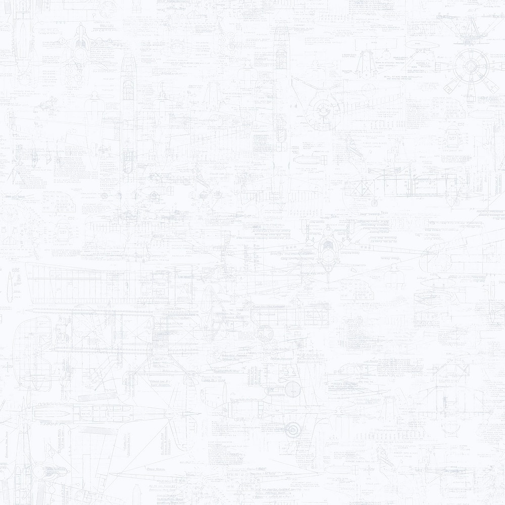 Galerie Wallcoverings Nostalgie Collection Blueprint Design Non-woven Matte Wallpaper Roll