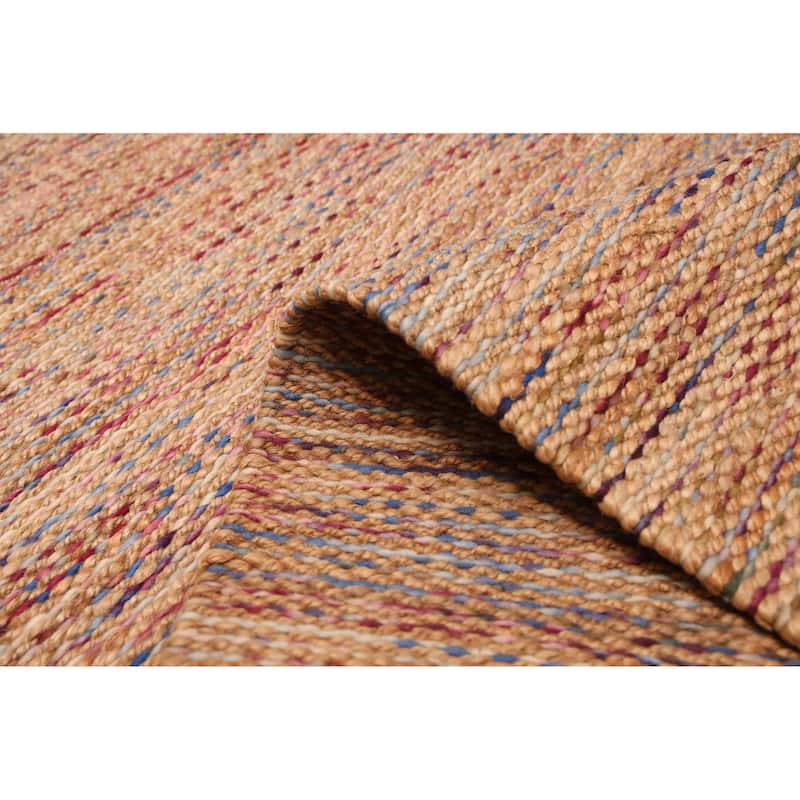 ECARPETGALLERY Flat-Weave Palas Denizli Tan Jute Kilim - 5'4 x 7'7