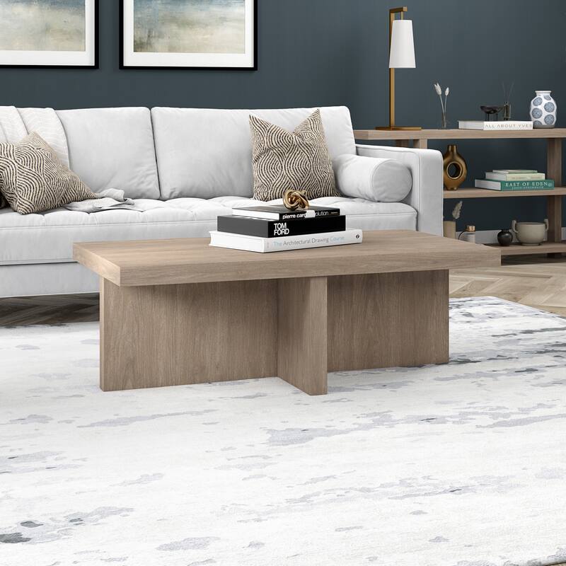 Elna 44" Wide Rectangular Coffee Table