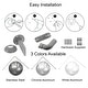 preview thumbnail 14 of 19, Wall Mounted Corner Shower Curtain Rod 35.4 - 35.4 Inches