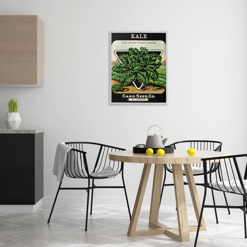 Stupell Vintage Garden Kale Framed Giclee Art Design By Lil' Rue