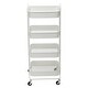 preview thumbnail 34 of 51, 4-Tier Metal Utility Cart with Wheels Storage Shelves Organizer Trolley Cart