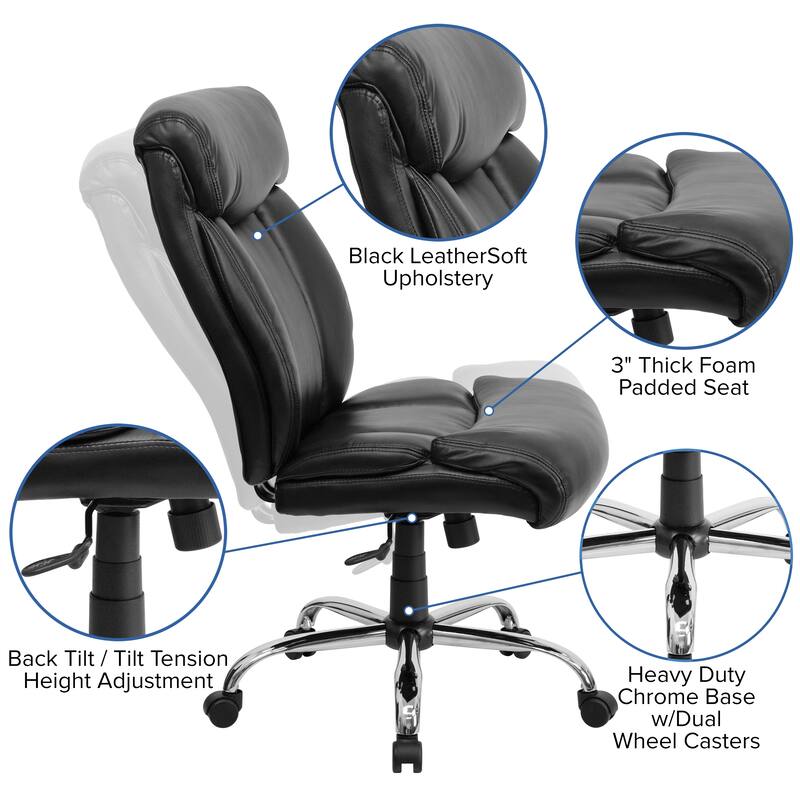 Big & Tall 400 lb. Rated High Back Executive Swivel Office Chair