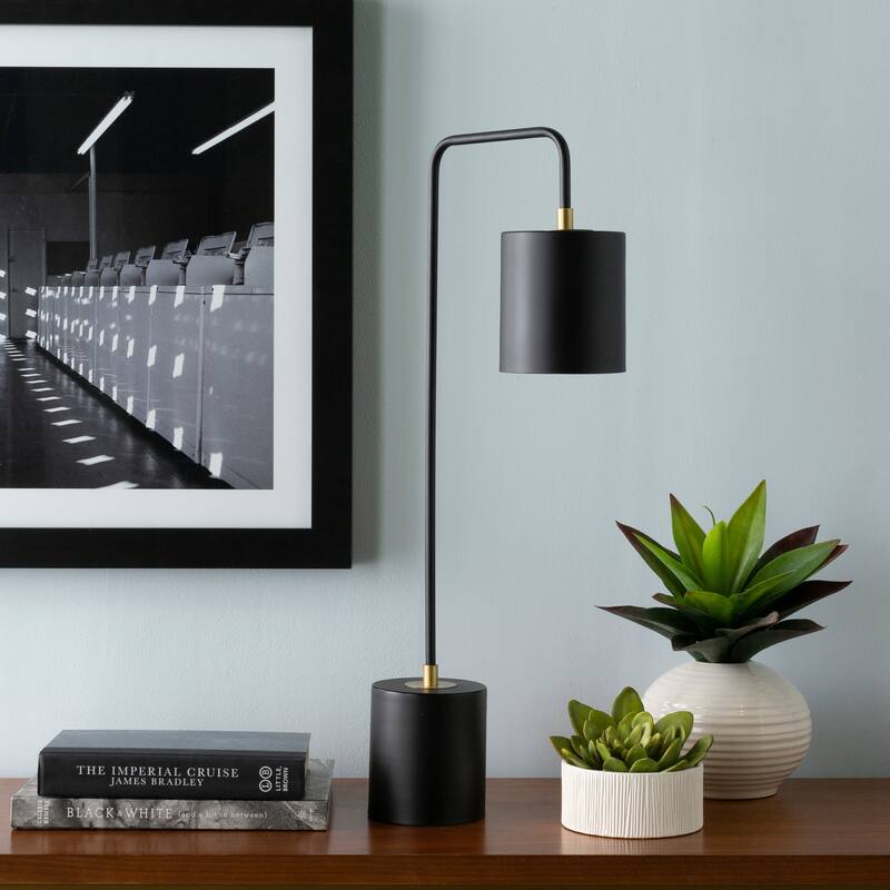 Ihsan Bright Yellow Metal Table Lamp