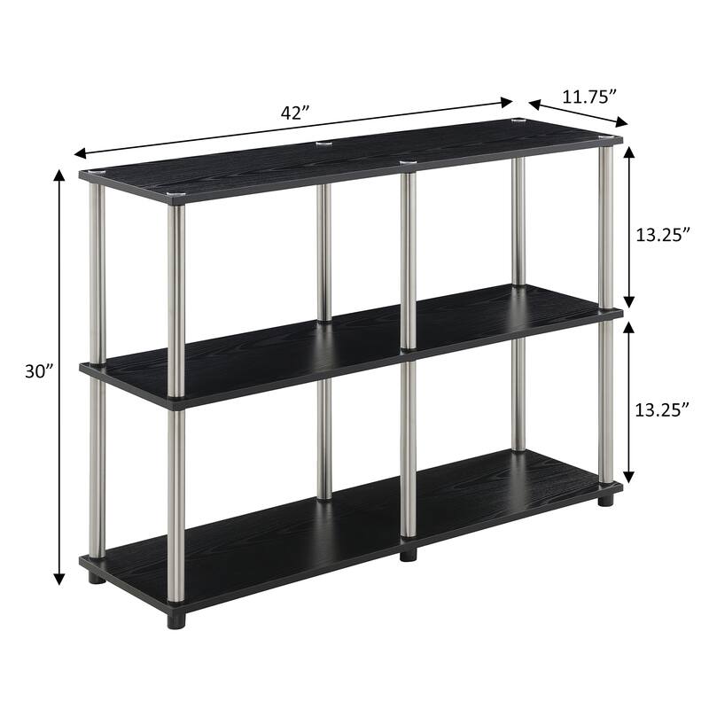 Convenience Concepts Designs2Go No Tools Storage Console Table with Shelves