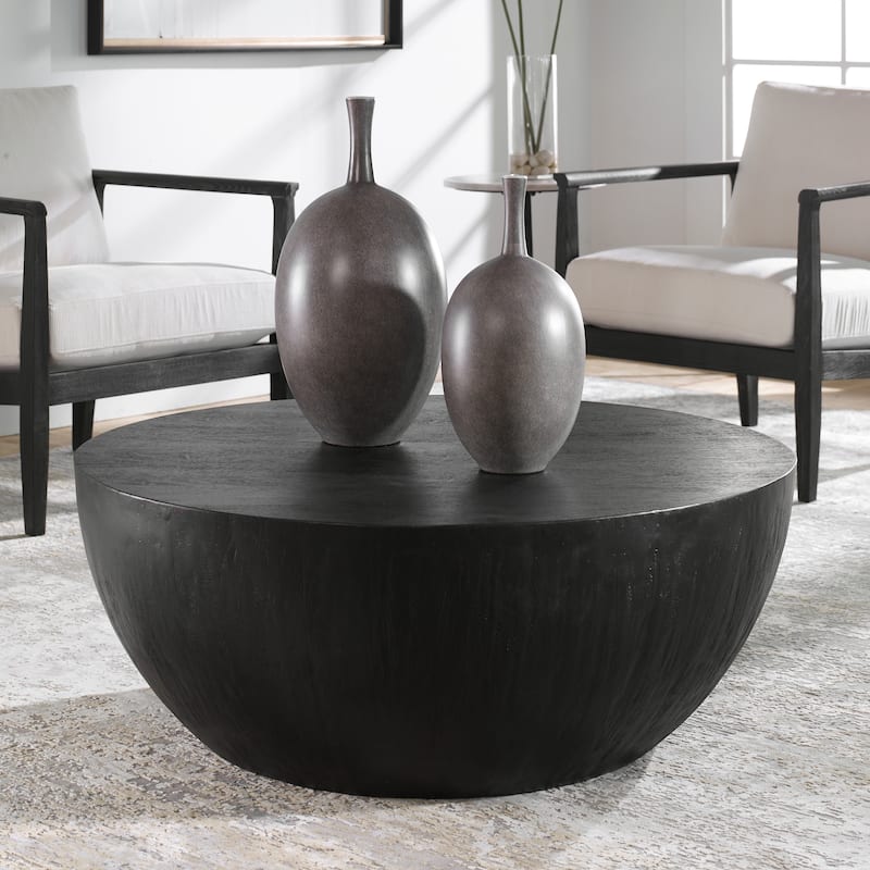 Uttermost Lark Ebony Coffee Table - 42"W x 16"H x 42"D