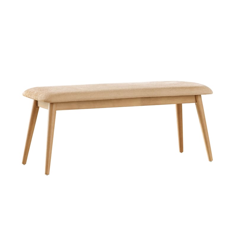 Norwegian Danish Modern Tapered Upholstered Dining Bench iNSPIRE Q Modern - Natural