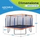 preview thumbnail 2 of 4, Machrus Upper Bounce 12 x 12 FT Square Trampoline Set with Premium Top-Ring Enclosure and Safety Pad - 12 x 12 Ft