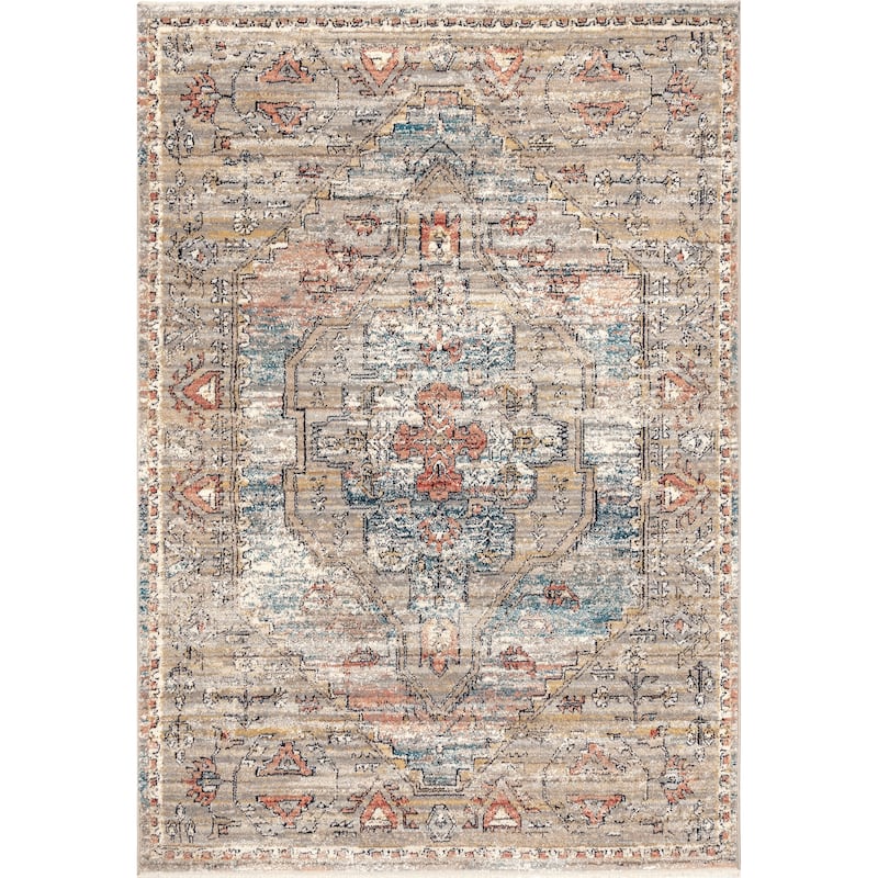 Nuloom Marley Traditional Medallion Fringe Area Rug