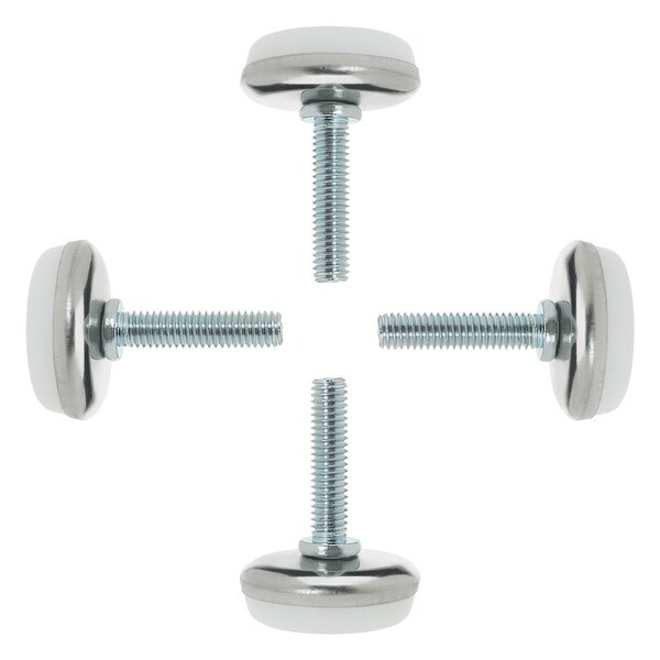 M6 x 25 x 30mm Leveling Feet Adjustable Leveler for Desk Chair Machine Leg 4pcs