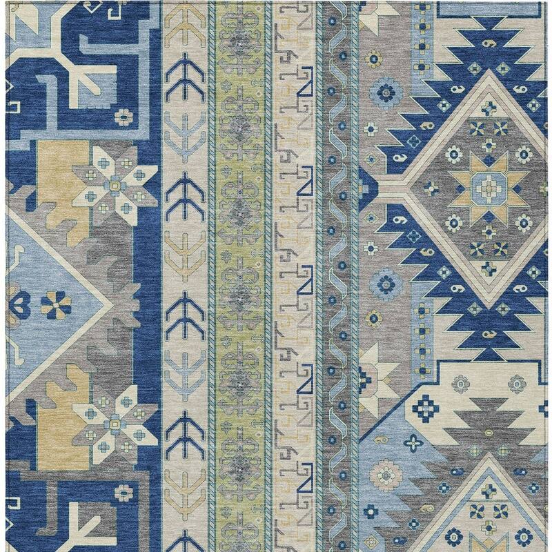HomeRoots Aztec Transitional Rectangle Outdoor Rug