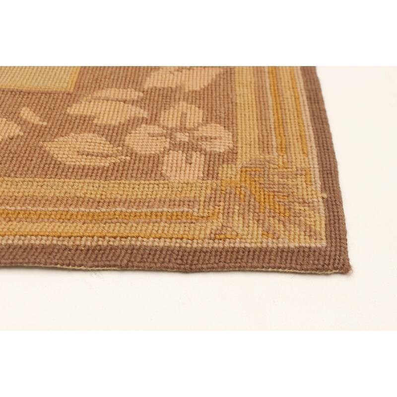 ECARPETGALLERY Flat-Weave Dynasty Beige Cotton Tapestry Kilim - 2'11 x 4'8