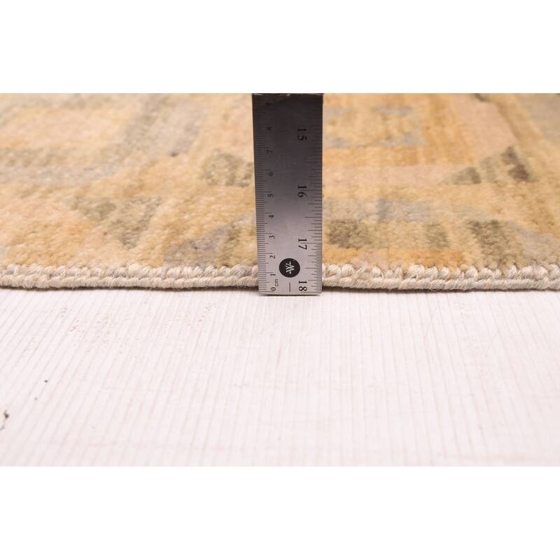 ECARPETGALLERY Hand-knotted Mystique Beige Wool Rug - 9'1 x 11'10