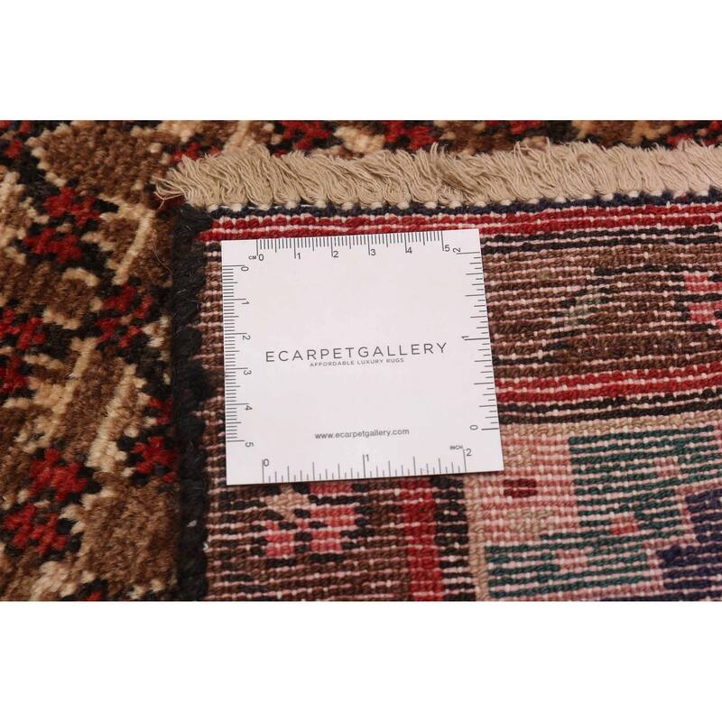 ECARPETGALLERY Hand-knotted Andelz Brown Wool Rug - 3'6 x 8'11