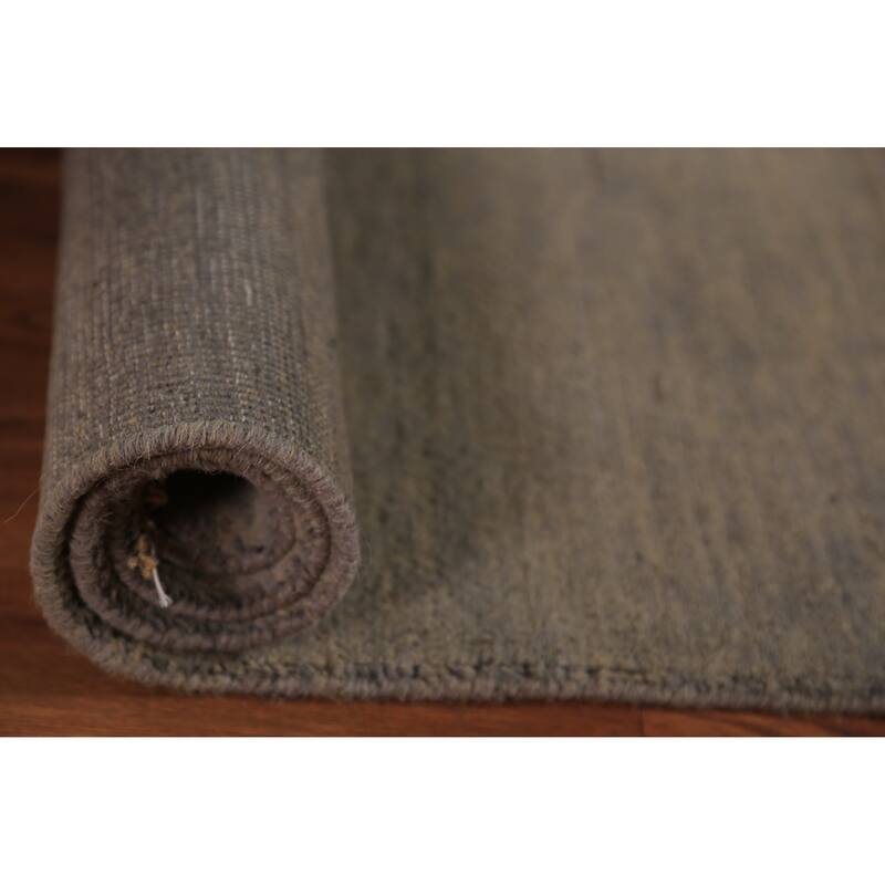 Modern Gabbeh Oriental Rug Hand-Knotted Multi-Color Wool Carpet - 2'9" x 3'10"