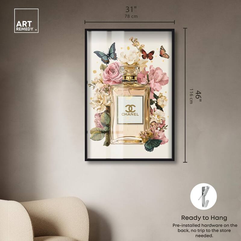 Glam Bloom Butterfly Perfume Shadowbox by Art Remedy
