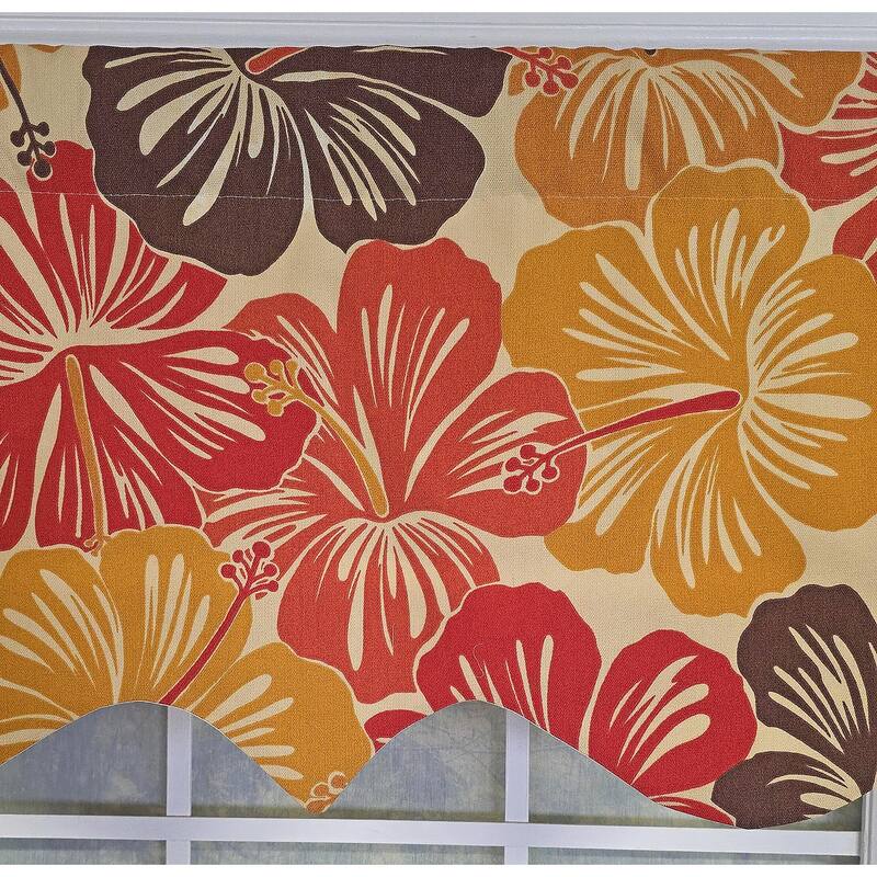 RLF Home Wild Hibiscus Regal Valance