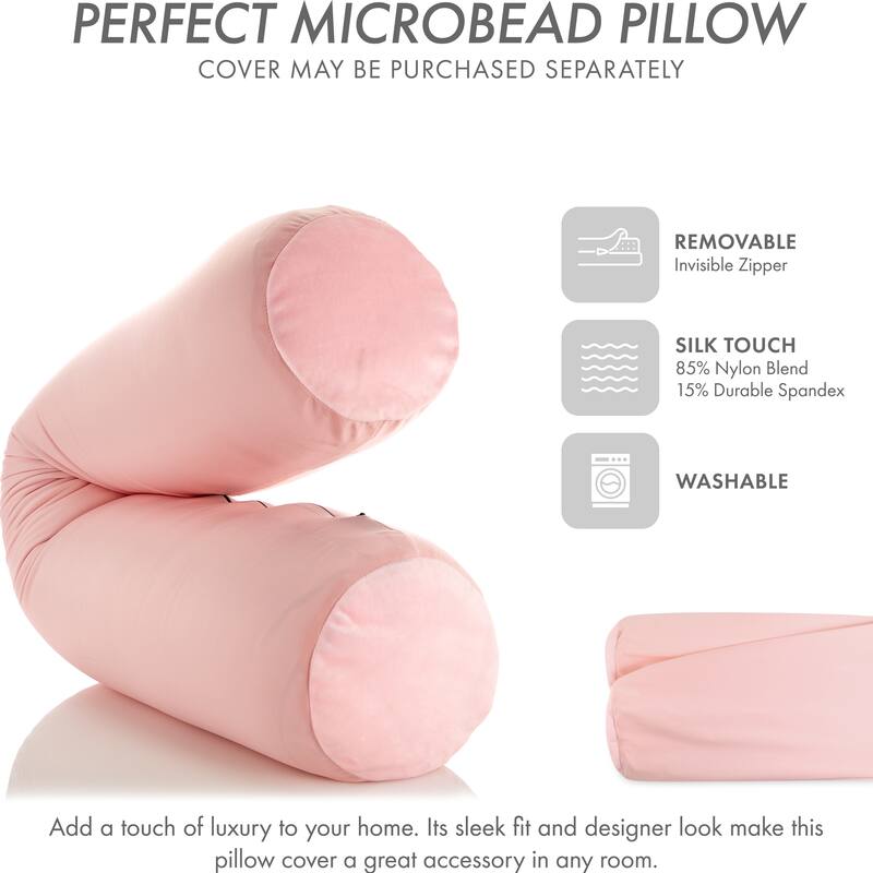 Straight Body Pillow, Premium Microbead,Side Sleeping / Pregnant Women