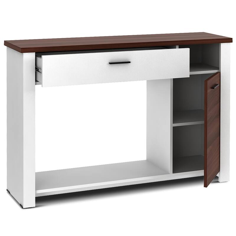Costway 48'' Console Sofa Table with Drawer Height Adjust Cabinet - See Details