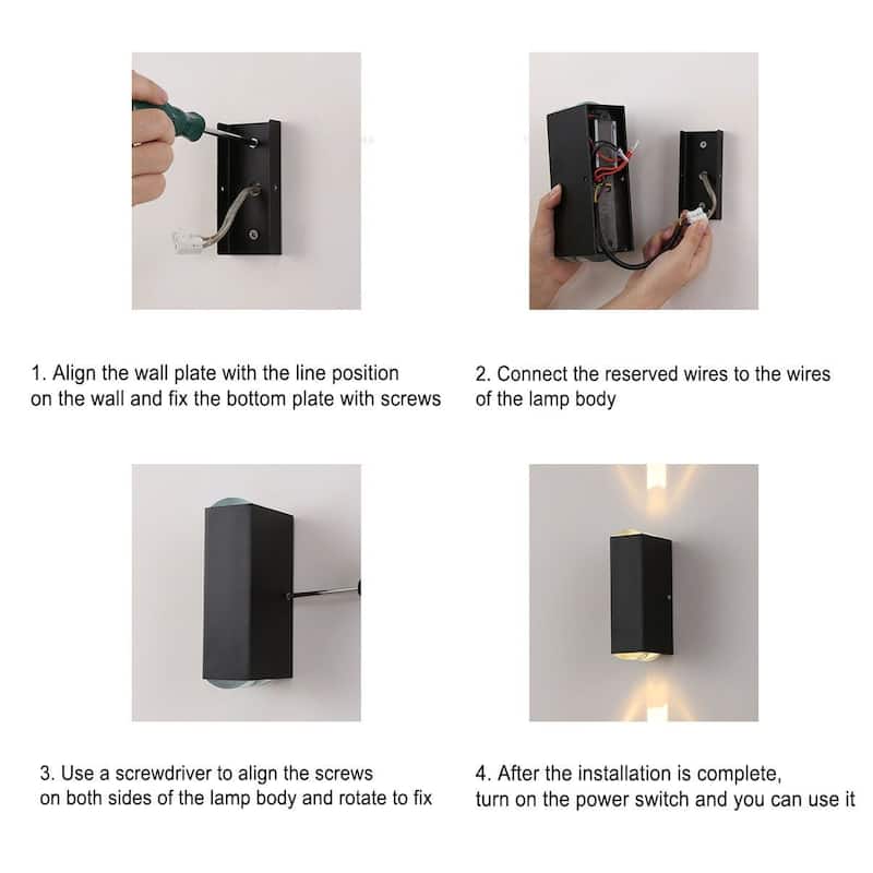 Modern LED Outdoor Beam Wall Sconce Porch Light