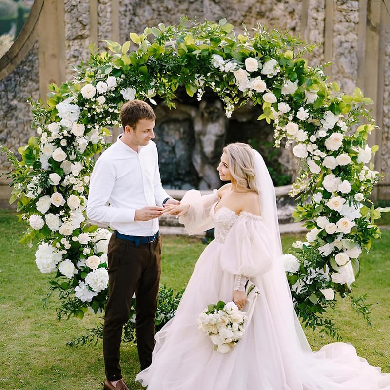 Metal Wedding Arch Backdrop Stand for Ceremony Birthday Party