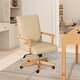 preview thumbnail 1 of 5, High Back Executive Home Office Chair, Ergonomic Design Work Chair, Study Desk Chair with Lumbar Support and Wheels - N/A Beige