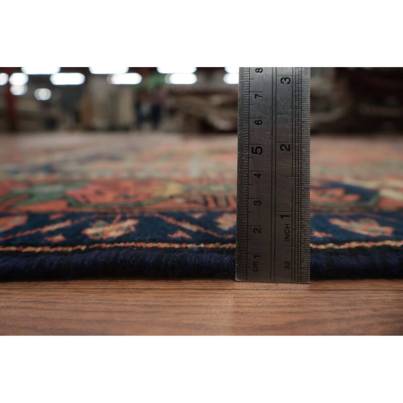 Hand Knotted Oriental 100% Wool Carpet Traditional All-Over Oranges & Rust Bakhtiari Area Rug - 9' 6'' X 5' 3''