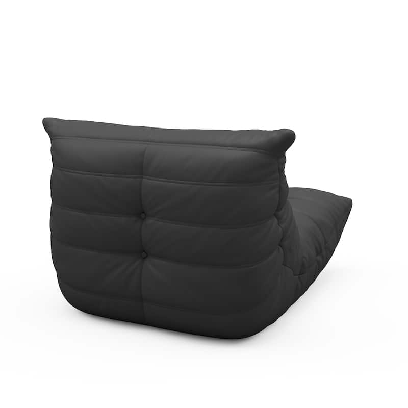 Furgle Microfiber Leather Sofa Ergonomic Design Lazy Floor Sofa
