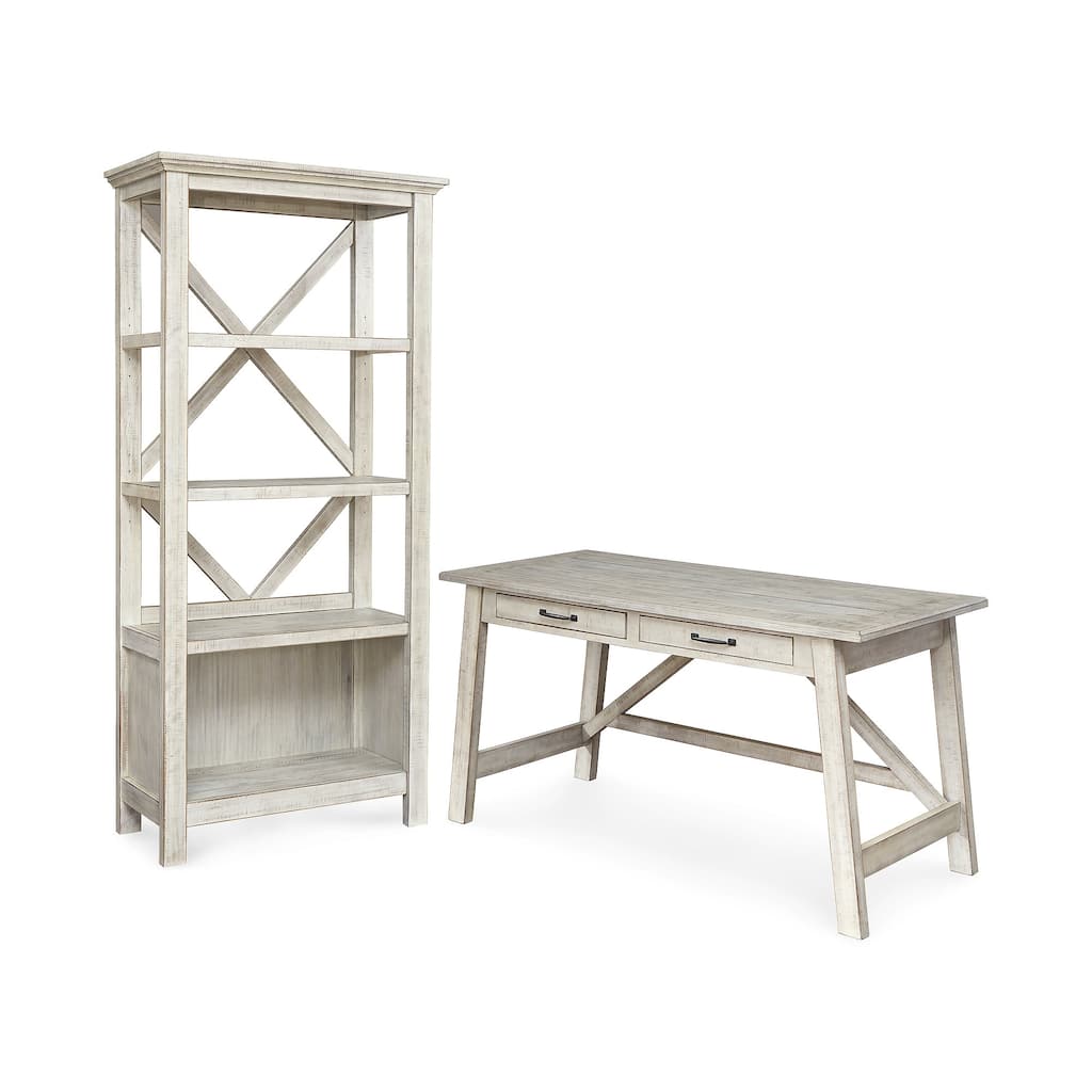 Signature Design by Ashley Carynhurst White Home Office Desk and Storage