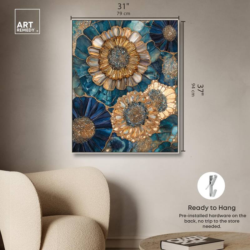 Opulent Geode I Canvas by Art Remedy