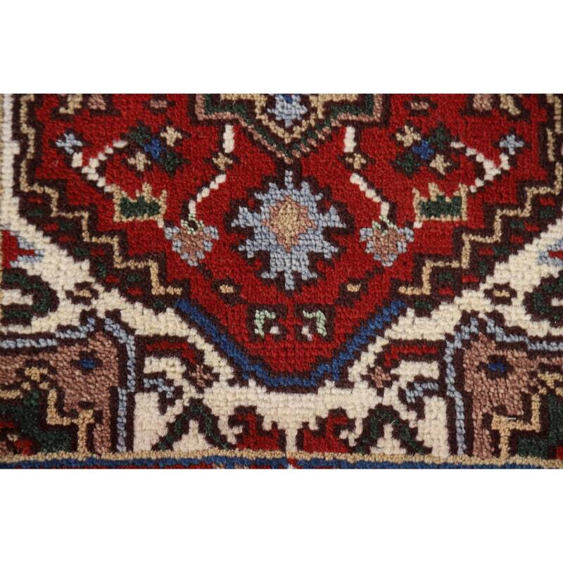 Heriz Serapi Rug Hand-Knotted Oriental Wool Carpet - 2'0"x 3'0"