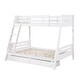 preview thumbnail 10 of 9, Furniture of America Nevy Solid Wood Twin Over Full Bunk Bed with Drawers and Reversible Angled Ladder