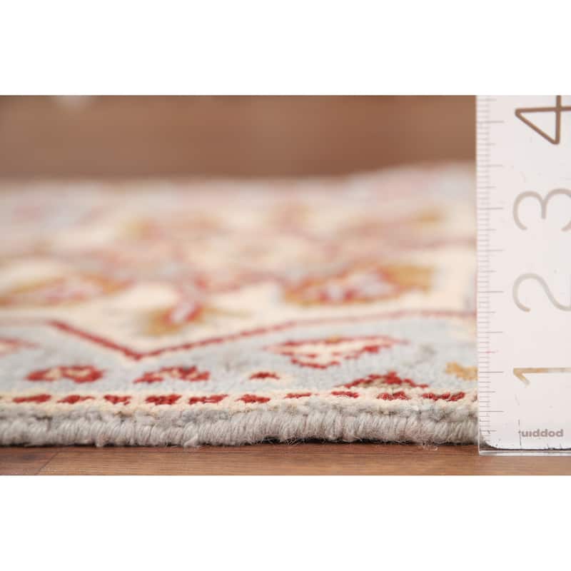 Geometric Kazak Indian Foyer Rug Handmade Wool Carpet - 2'0" x 3'0"