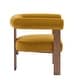 preview thumbnail 8 of 24, Gilbert Modern Upholstered Round Arm Accent Chair by Christopher Knight Home