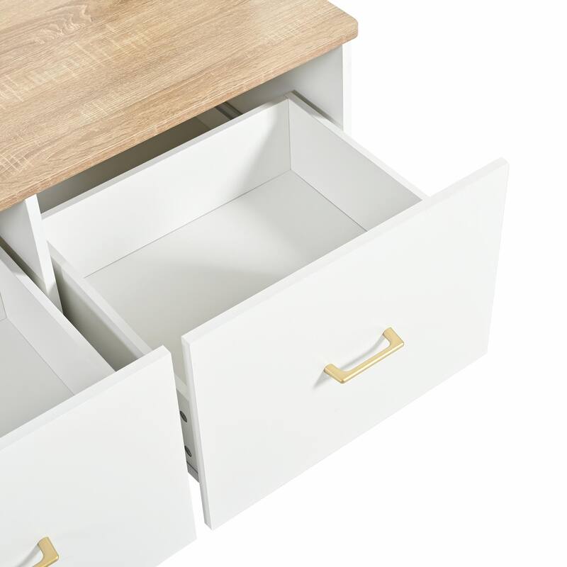 75" Entryway Hall Tree with Bench and Storage - 5-in-1 Modern Design