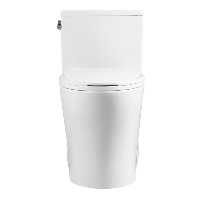 Fine Fixtures Dual-Flush Elongated One-Piece Toilet with High-Efficiency Flush