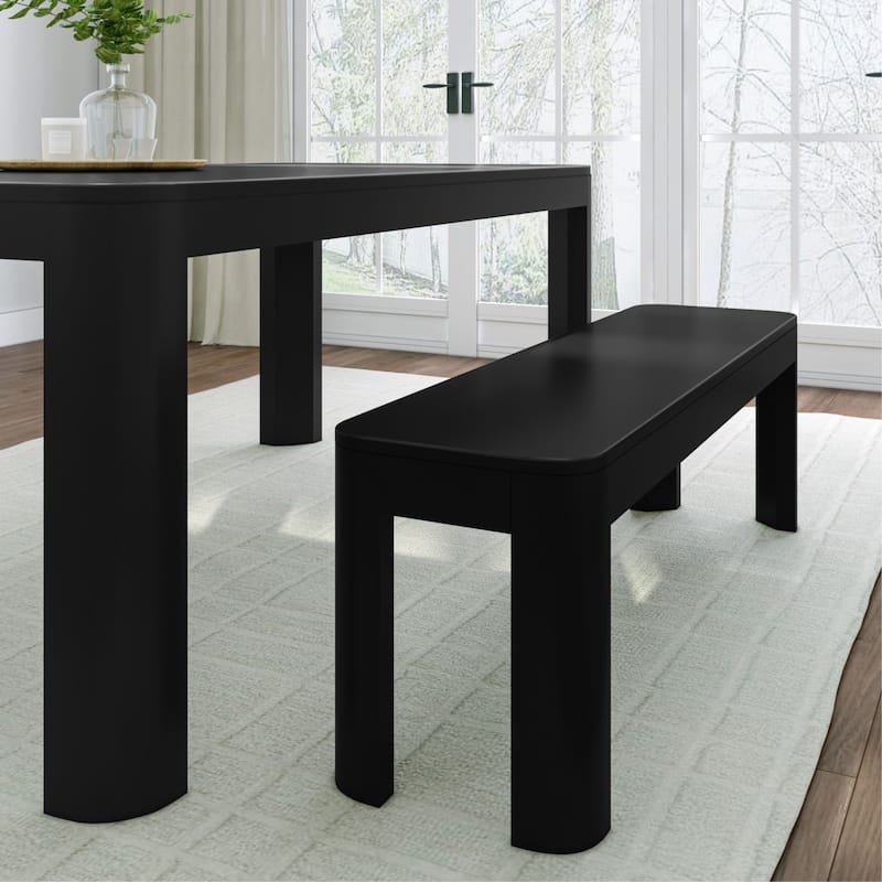 Plank and Beam Contour Dining Bench
