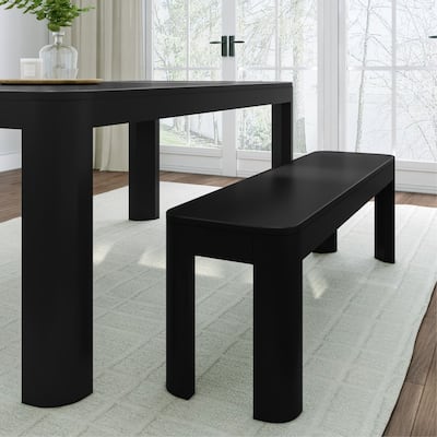 Plank and Beam Contour Dining Bench