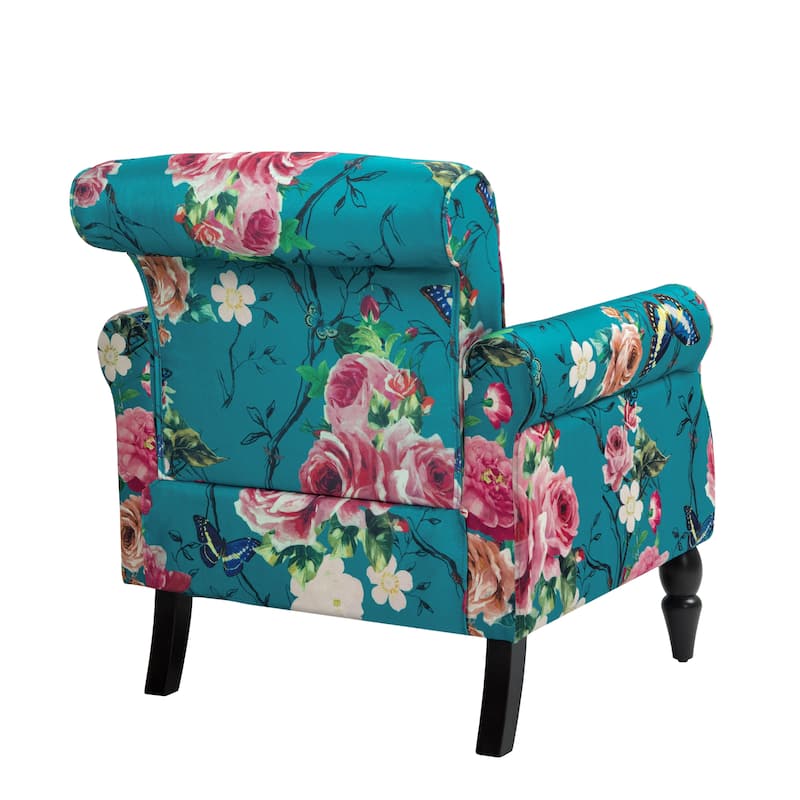 Mid-Century Modern Accent Chairs with Nailhead Trim