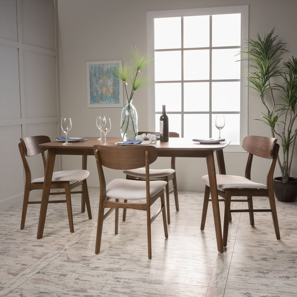 Dimick Mid-Century Modern 5 Piece Dining Set by Christopher Knight Home