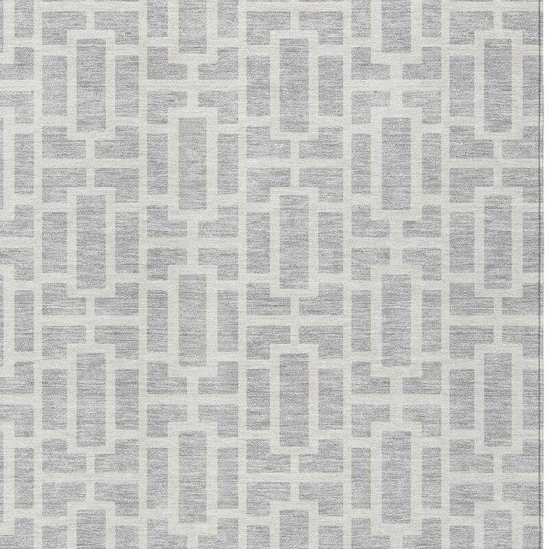 HomeRoots Geometric Transitional Rectangle Outdoor Rug
