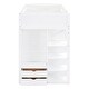 preview thumbnail 14 of 18, Twin Loft Bed with Desk & Wardrobes, Wood Loft Bed w/4 Drawers & 4 Shelves for Kids Teens Boys Girls, No Box Spring Needed,White
