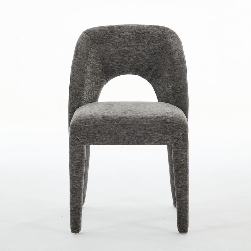 Metal Legs Dining Chair,Cushion Is Comfortable,Design Is Simple - Grey