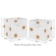 preview thumbnail 3 of 2, Orange and White Boho Sun Foldable Fabric Storage Bin Pumpkin Orange Retro Bohemian Celestial Sunshine Minimalist Gender Neutral
