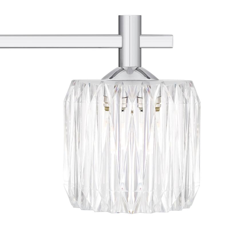 Spade 4-Light Polished Chrome Bath Light