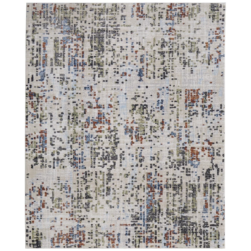 Grand Bazaar Maxin Machine Made Abstract Modern Area Rug
