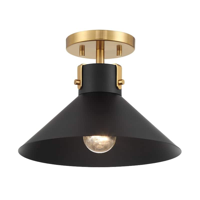 1-Light Ceiling Light and Brass By Trade Winds
