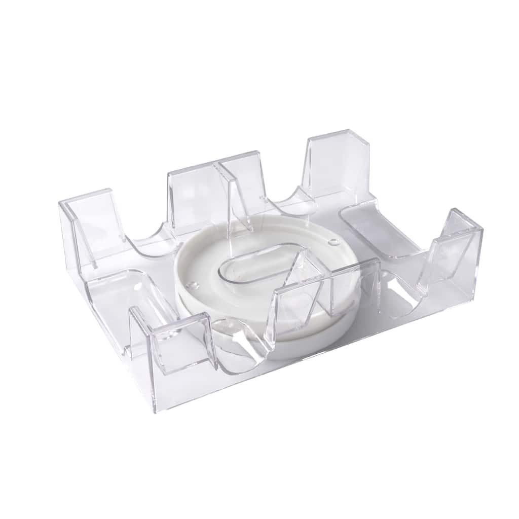 GSE Revolving Canasta Card Tray, Rotating Playing Cards Holders for Hand & Foot, Rummy, UNO Games